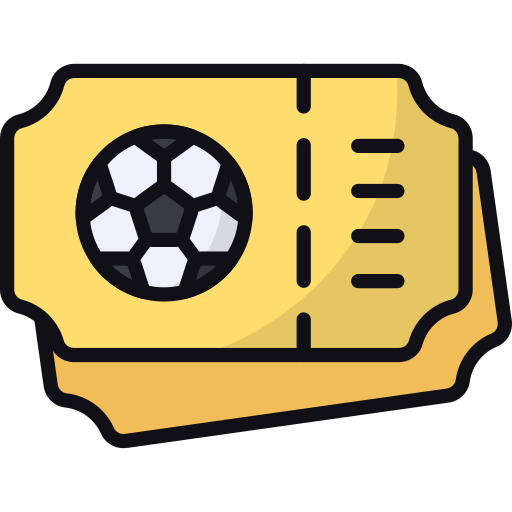 축구 티켓 Generic Outline Color icon