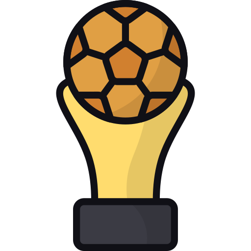 Football trophy Generic Outline Color icon