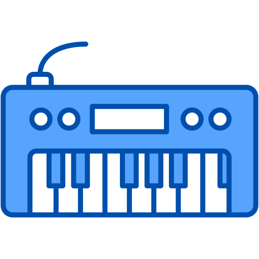 Electric Keyboard Generic Blue icon