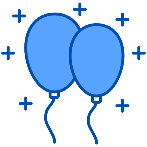 des ballons Generic Blue Icône