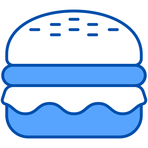 hamburger Generic Blue icoon