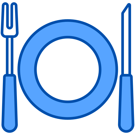 Cutlery Generic Blue icon