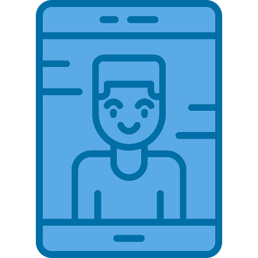 Videocall Generic Blue icon