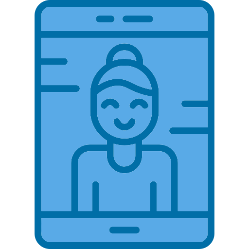 Videocall Generic Blue icon