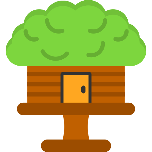 casa del árbol Generic Flat icono