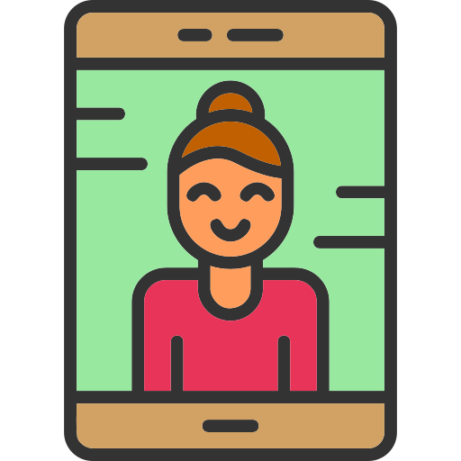 Videocall Generic Outline Color icon