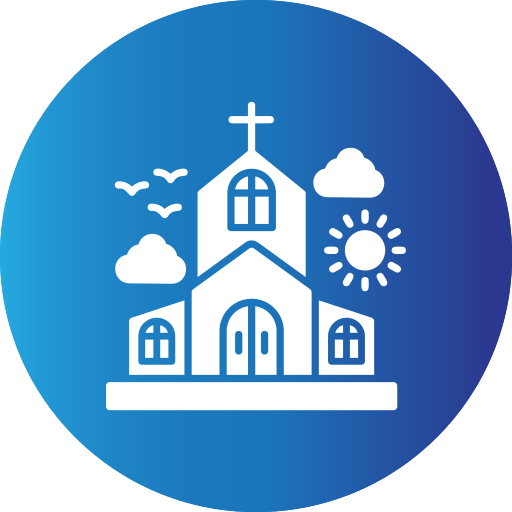 교회에 Generic Blue icon