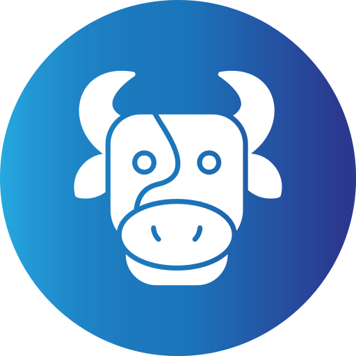 vaca Generic Blue icono