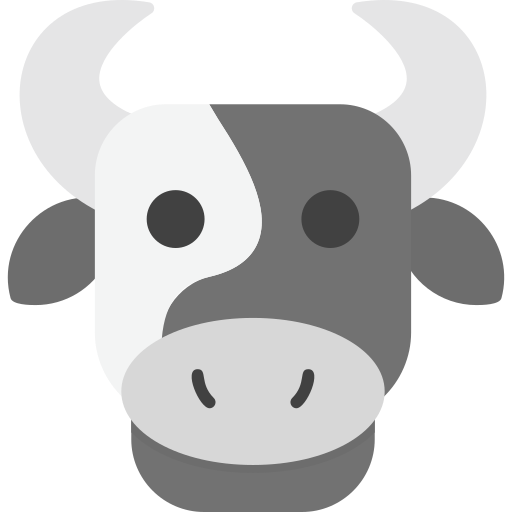 vache Generic Grey Icône
