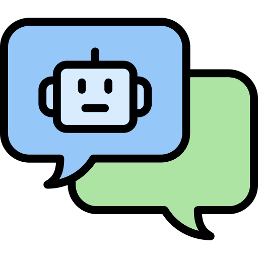 chatbot Generic Outline Color icoon