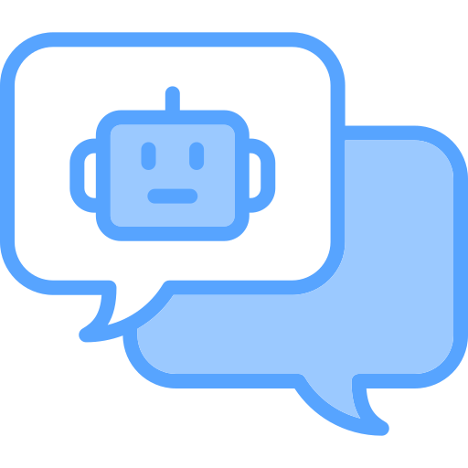 chatbot Generic Blue icona