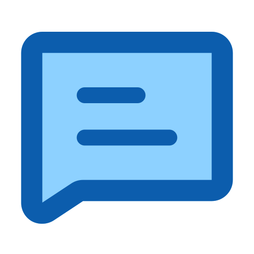 bubble chat Generic Blue icon