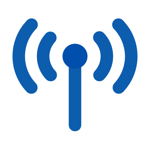 wi-fi接続 Generic Blue icon