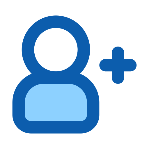 友人を追加する Generic Blue icon