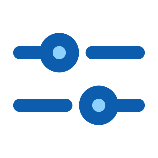 Adjustment Generic Blue icon