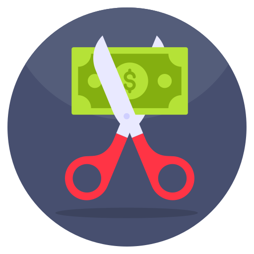 Cut money Generic Flat icon