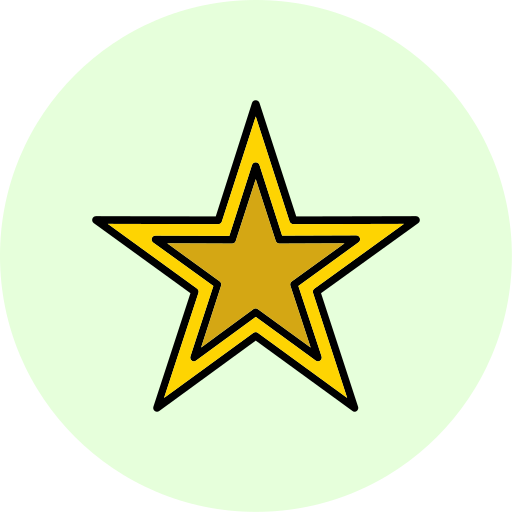 Звезда Generic Outline Color иконка