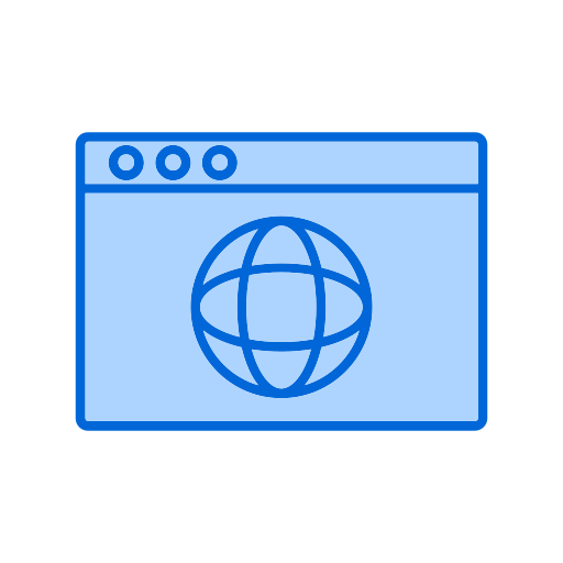 웹 페이지 Generic Blue icon