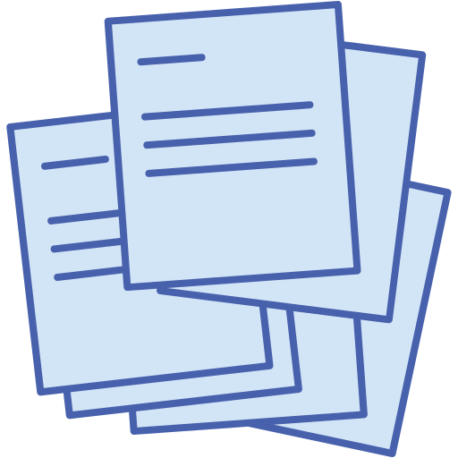 Papers Generic Blue icon