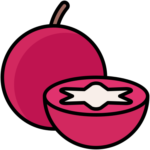 Star apple Generic Outline Color icon
