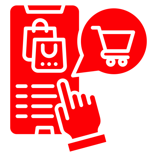 Mobile shopping Generic Simple Colors icon