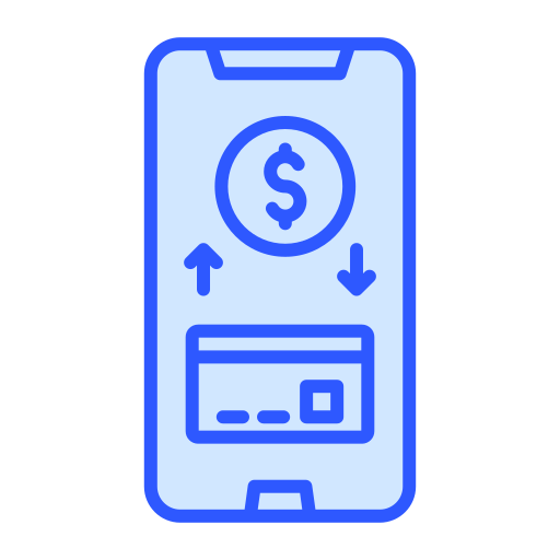 dinero digital Generic Blue icono
