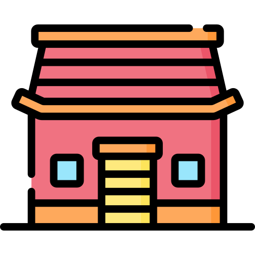 chinesisches haus Special Lineal color icon