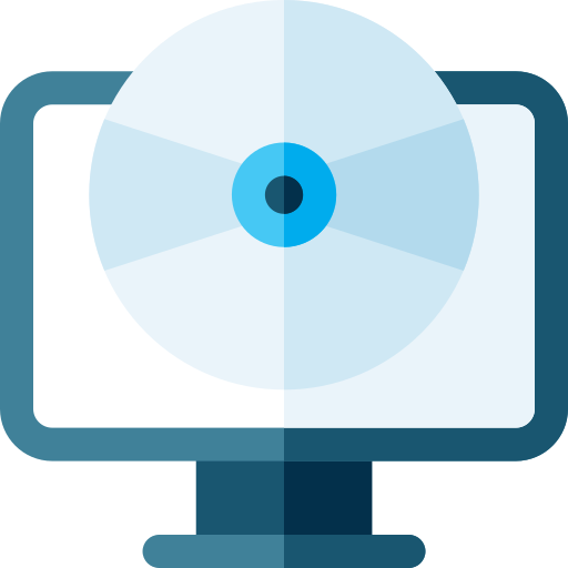 computer Basic Rounded Flat icoon