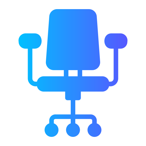 Desk Chair Generic Flat Gradient icon