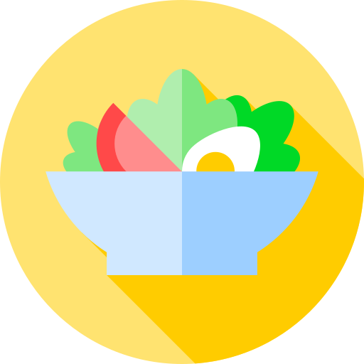 Salad Flat Circular Flat icon
