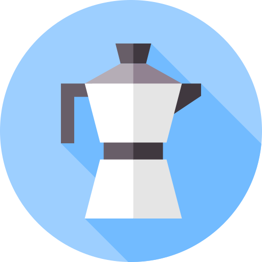 Coffee Pot Flat Circular Flat icon