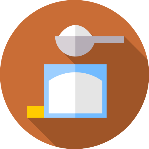 Sugar Flat Circular Flat icon