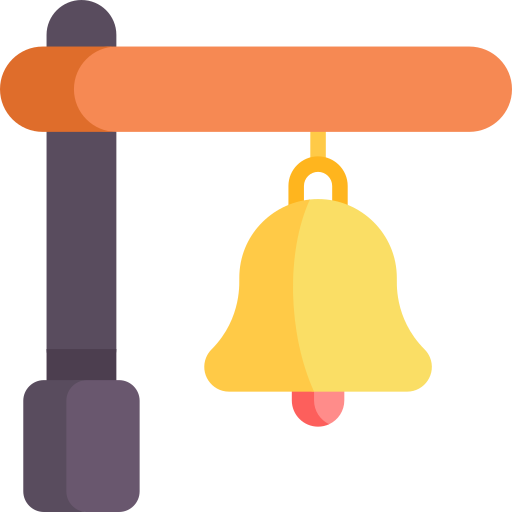 campana Kawaii Flat icono