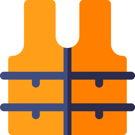 rettungsweste Basic Rounded Flat icon