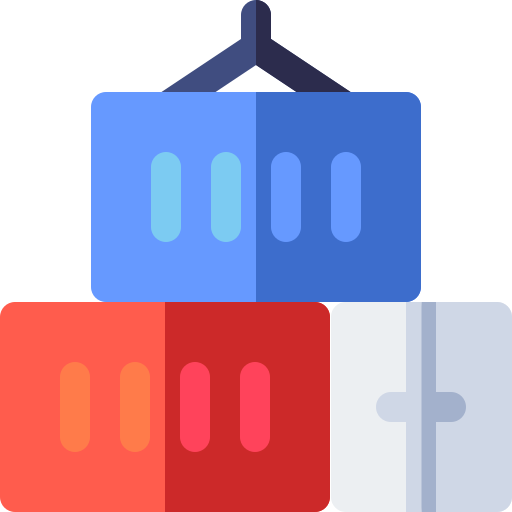 Containers Basic Rounded Flat icon