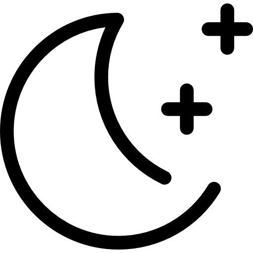 księżyc i gwiazdy  ikona