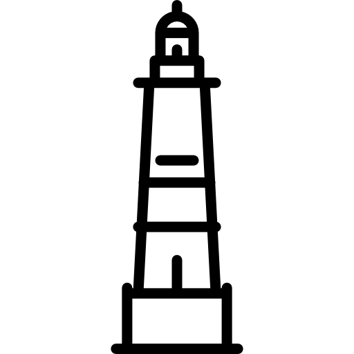 Ar Men Lighthouse France Special Lineal icon