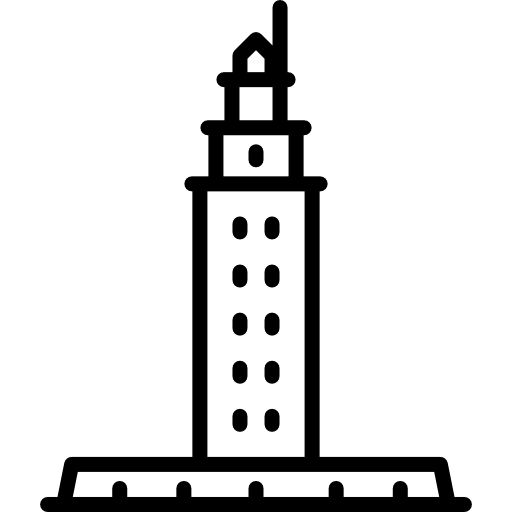 towe of hercules lighthouse la coruña hiszpania Special Lineal ikona