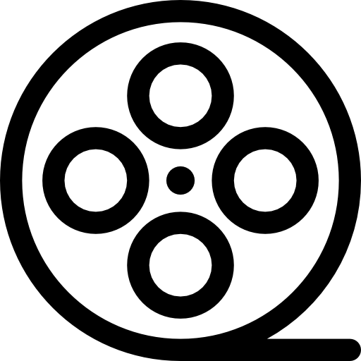 taśma filmowa Basic Rounded Lineal ikona