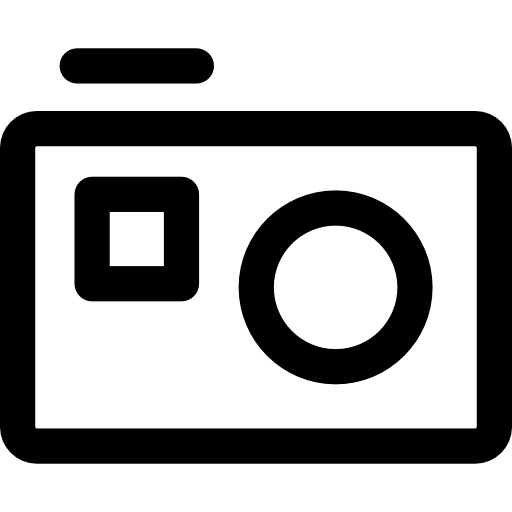 aparat fotograficzny Basic Rounded Lineal ikona