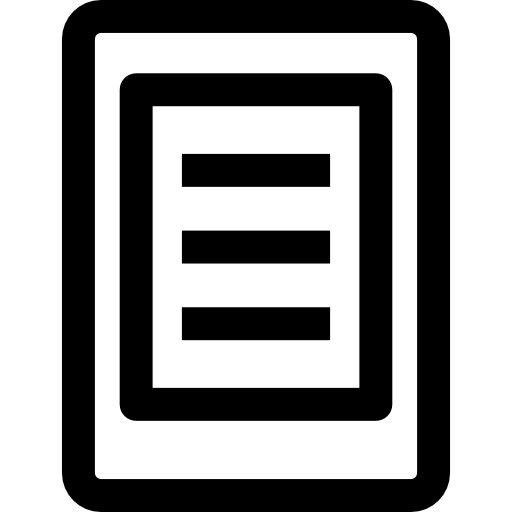 kindle Basic Rounded Lineal icon