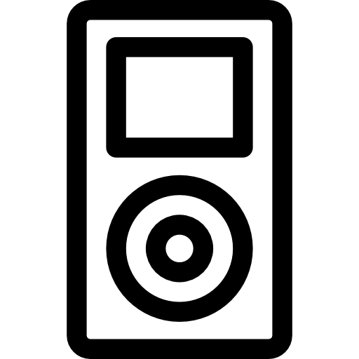 ipod Basic Rounded Lineal icona