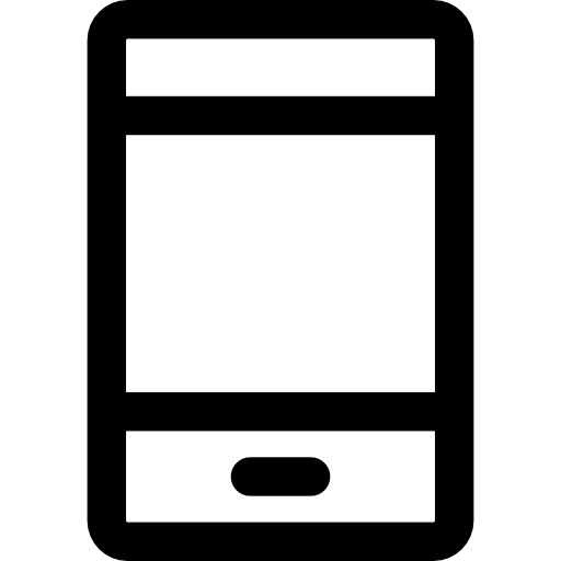 smartphone Basic Rounded Lineal icona