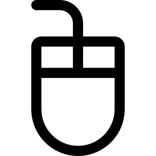 mysz Basic Rounded Lineal ikona