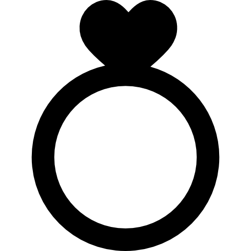 anillo de bodas  icono