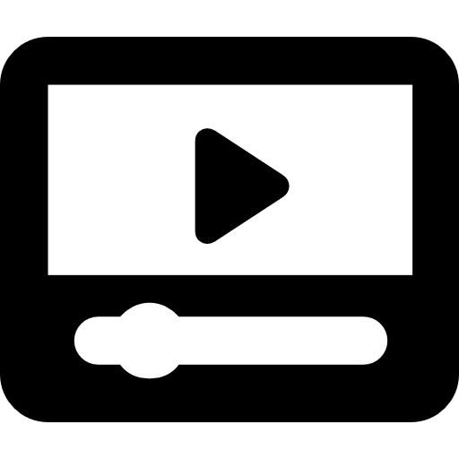 riproduzione video  icona
