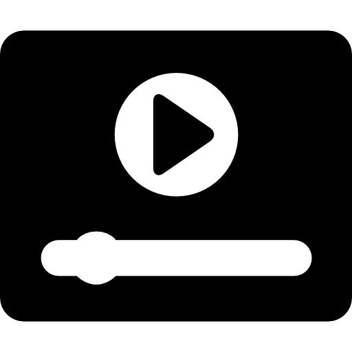 reproducción de video  icono