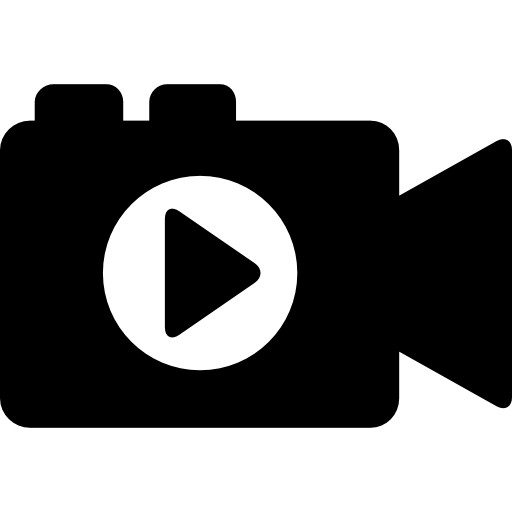 camara de video  icono