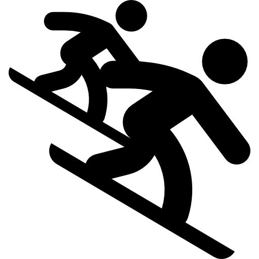 corrida de snowboard  Ícone