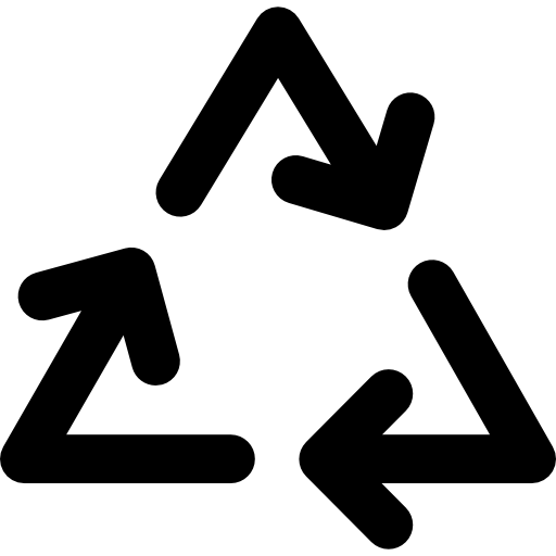 reciclaje Curved Lineal icono